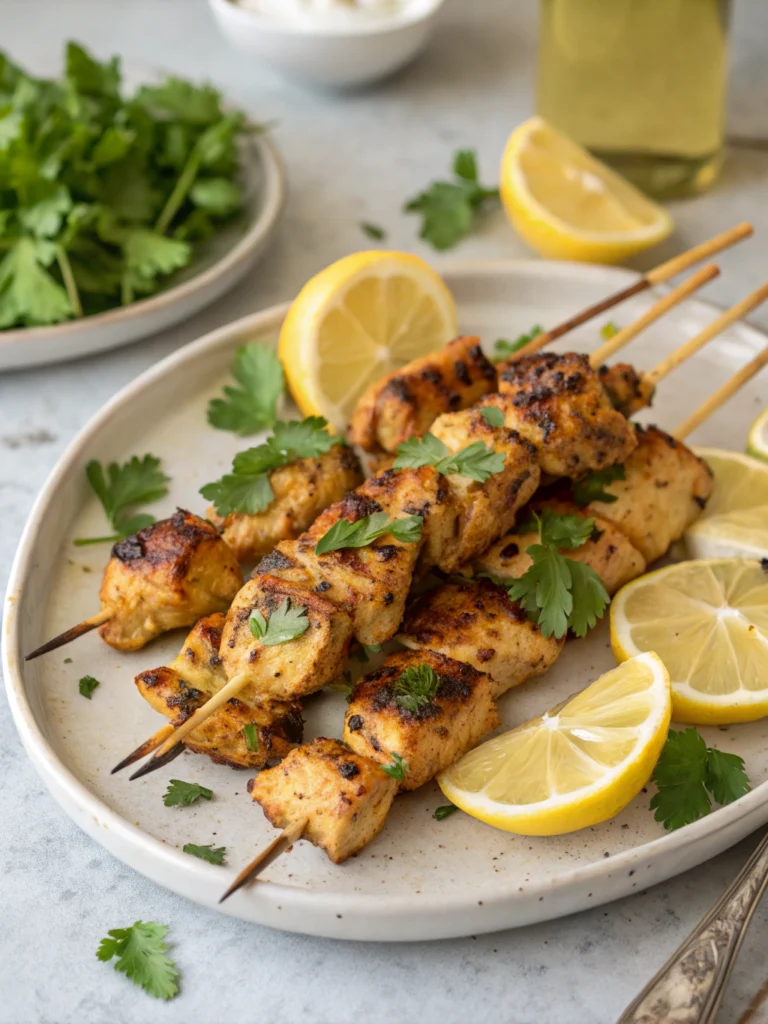 Moroccan Chicken Kebabs