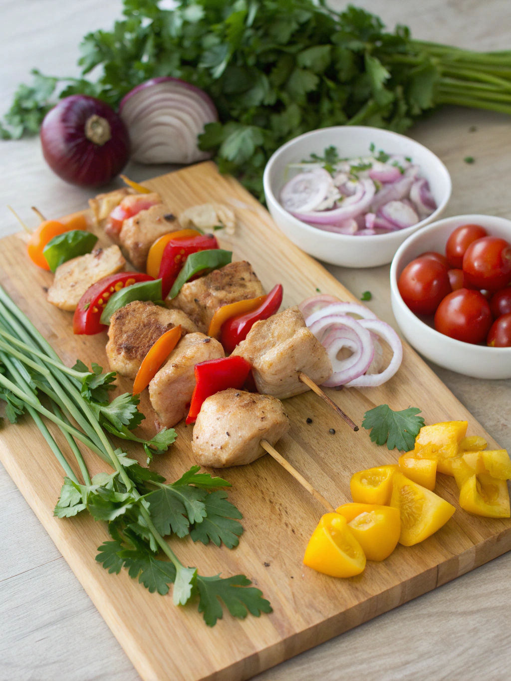 Moroccan Chicken Kebabs ingredients