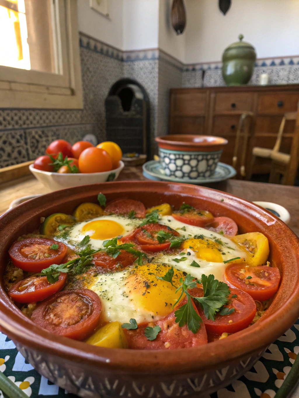 Moroccan Tomato Eggs