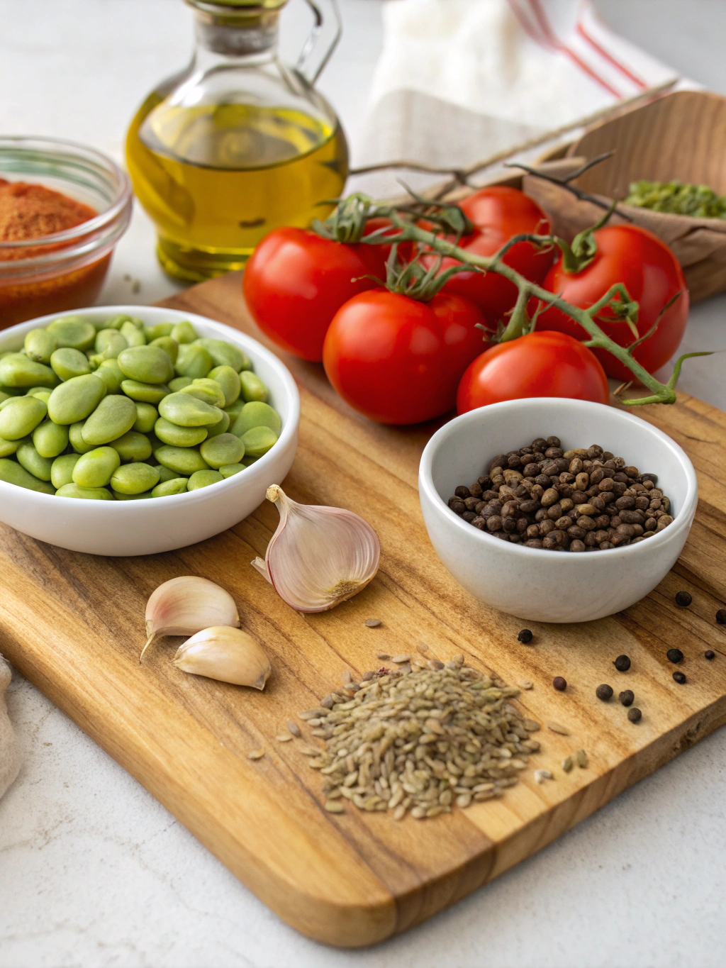 Moroccan Bissara ingredients