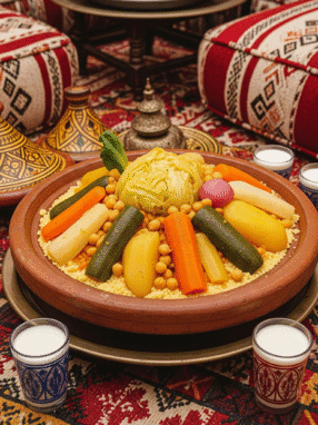 Moroccan Couscous with Seven Vegetables