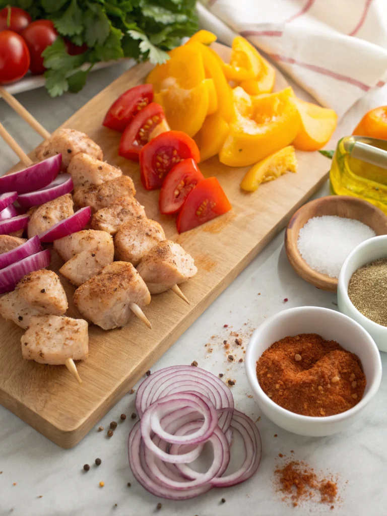 Moroccan Chicken Kebabsingredients