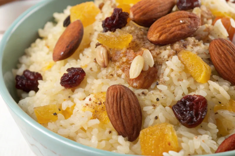 Sweet Moroccan Rice with Raisins and Cinnamon
